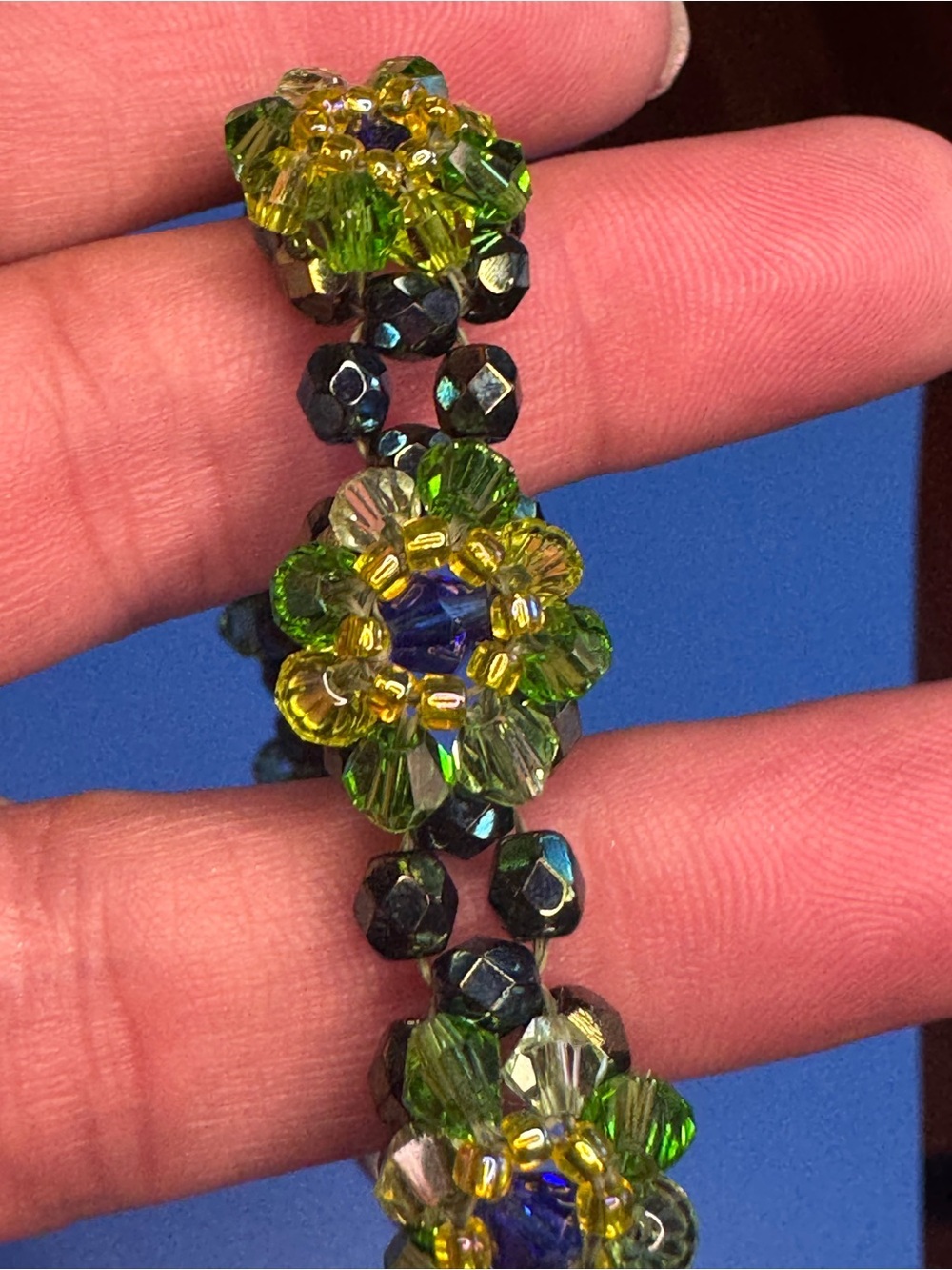Hand sewn Swarovski Crystal Bracelet